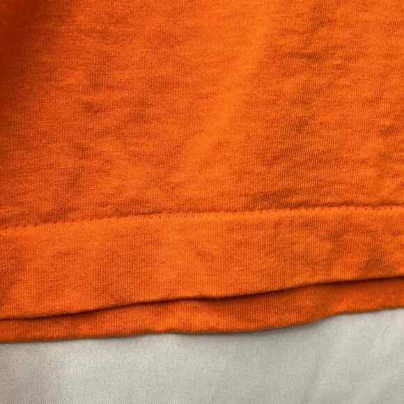 Vintage Single Stitch T-Shirt Bright Orange Elephant Logo Size XL Made in USA - Picture 7 of 7
